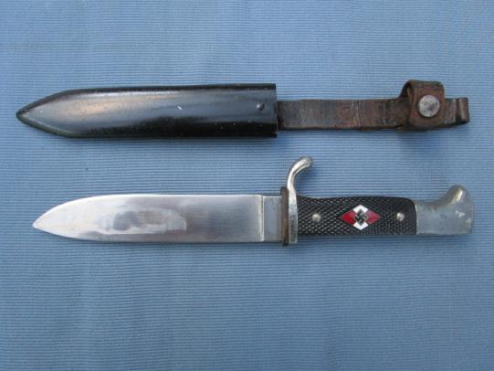 HITLER YOUTH KNIFE, ( RZM ).